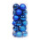 Blue Christmas Balls Shatterproof 24PCS 40mm 3