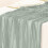 Boho cheesecloth table runner forest green 35 x 70 inch 4