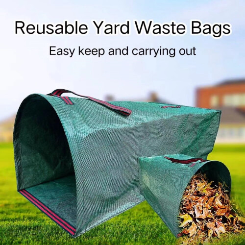 Sac de jardin pliable de 53 gallons en polypropylène vert 2