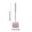 Ensemble brosse de toilette compacte rose 3,9 x 14,1 pouces 3