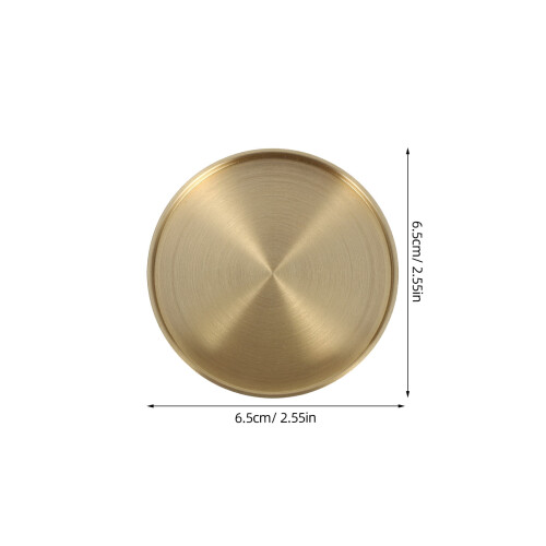 Brass Cup Coasters Set of 3 1