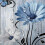 Cortina de chuveiro floral com margaridas azuis, 152 x 178 cm (60 x 70 polegadas). 5