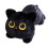 Svart katt plyschkudde 45 cm 2