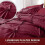 Dark Red Cal King Comforter Set with Pintuck Design 7-Piece 5