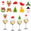 Weihnachtskarten für Weingläser – 100 Stück 4