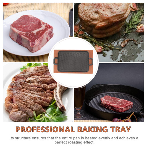 Iron Griddle Pan for Stovetop Grilling 1