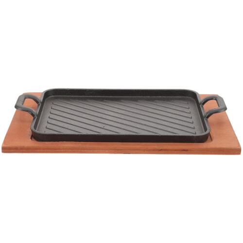 Iron Griddle Pan for Stovetop Grilling 2