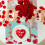 Sets de table Saint-Valentin motif cœur lavables 45,7 x 30,5 cm 4