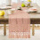 Chemin de table bohème en macramé, coton-polyester, 30 cm 2