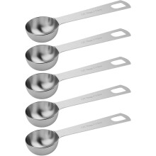 5-teiliges Messlöffel-Set aus Edelstahl