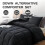 Lavendelkleurige polyester dekbedset (queensize, 3-delig) 2
