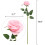 Rose artificiali color champagne – Seta realistica, gambo lungo, 1 3