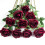 Rose artificiali color champagne – Seta realistica, gambo lungo, 1 4