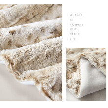Couverture en flanelle blanche double épaisseur 152 cm