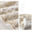 Couverture en flanelle blanche double épaisseur 152 cm 1