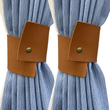 Raffhalter aus PU-Leder, 35 x 8 cm (2 Stück)