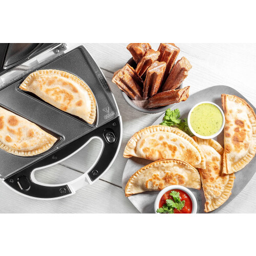 Empanada and Churro Maker with 4 Plates and Dough Cutter 1