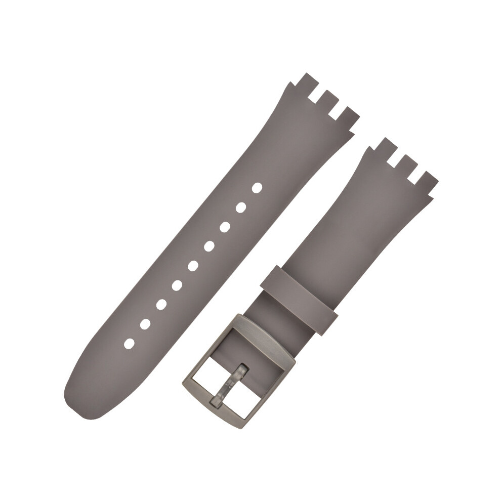 Premium Silicone Swatch Watch Strap Replacement 20 Mm Grey 7314280787722