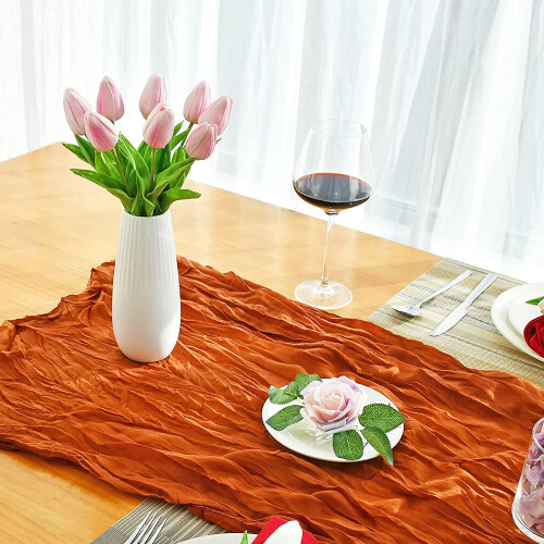 10 tulipas artificiais rosa-choque – flores com toque de seda de 34 cm (13,5 polegadas) 2