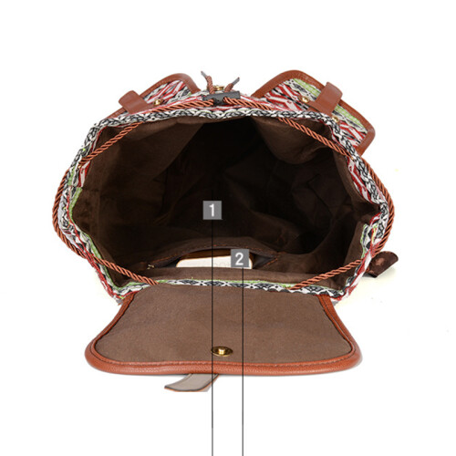 Rucksack im Bohème-Stil Multicolor1 1