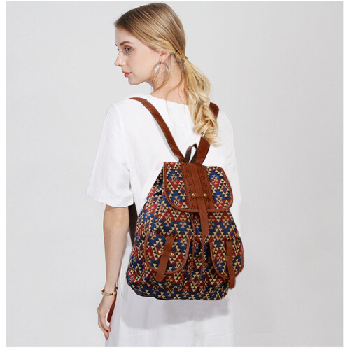 Rucksack im Bohème-Stil Multicolor1 2