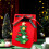 Weihnachtsgeschenktüte, rot, Polyester, 17 x 12 cm, mit Henkel 4
