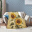 Flanelová deka Vintage Sunflower 5