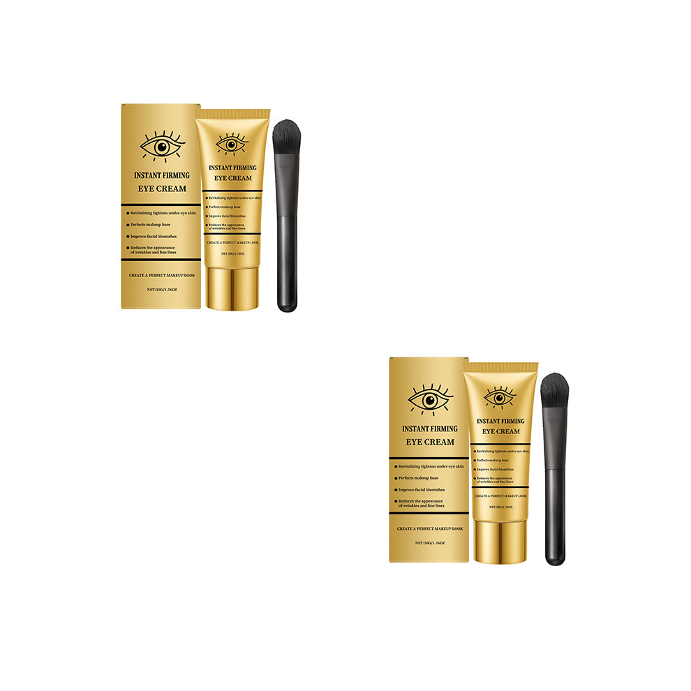 Cream/Dark (2 Set) Instant Remove Wrinkle Eye Eye Bags Circles Anti Puffiness Firm Serum
