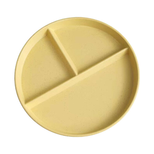 Weizenfarbene, unterteilte Teller, 4er-Pack 1