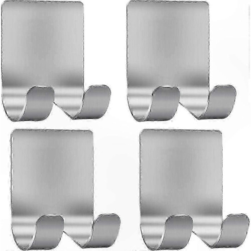 Stainless Steel Razor Holder compatible with Shower Hook (4-Pack)