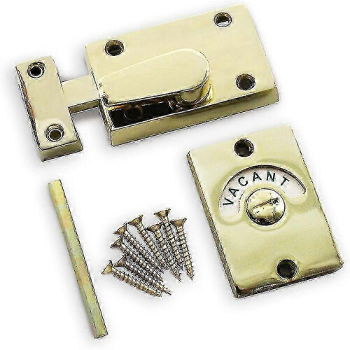 Toilet Indicator Bolt Vacant/Engaged Brass Plated Tw