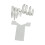 Gothic Style Bone Hands Bookmarker Scary Reading-White 1