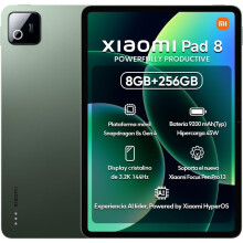 (256GB 8GB, Green) XIAOMI Pad 8 Ai WiFi 11.2 inches 3.2K 144Hz 9200mAh Four Speakers 13 Mp Model (256GB 8GB)-Grey/Green/Blue