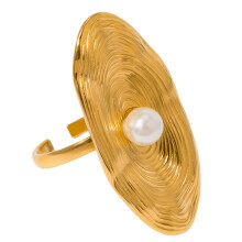 Delicate Dating Rings Flower Shape Opening Rings Finger-A