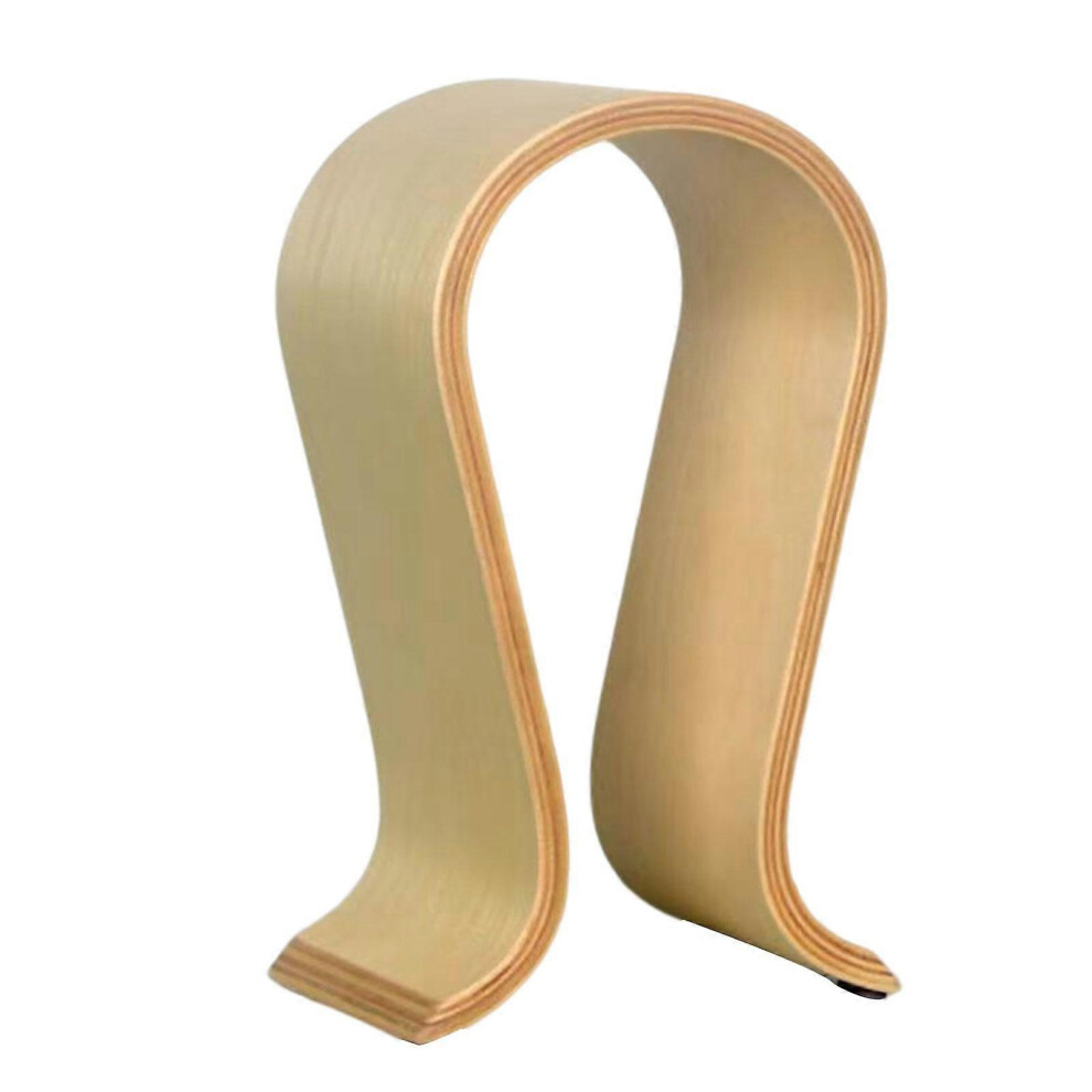 Wooden Headphone Holder Supporting Bar Desk Organizer Headset Display Stand For 5286364115375