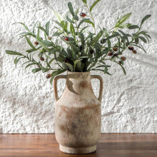 Vază de flori din ceramică cu mânere, 28 cm