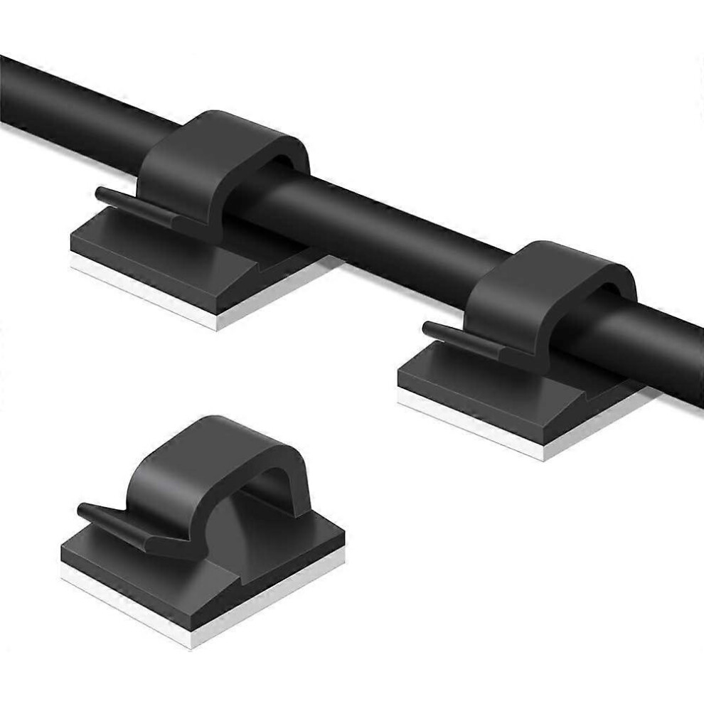 Cable Clamps Pack Of 50 Pieces, Sticky Cable Manager Clips, Durable Car, Office And Home Cable Managers 7546651123574