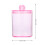 Bomullspinnedispenserbox – Transparent, bred öppning, 2 st 2