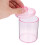 Bomullspinnedispenserbox – Transparent, bred öppning, 2 st 5