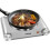 Electric Hot Plate 1500W Adjustable Temperature Silver 1