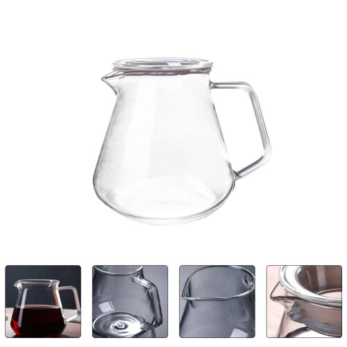 Cafetera de vidrio resistente al calor de 500 ml.