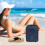 Faltbare Reisetasche mit Schuhorganizer, Marineblau 2