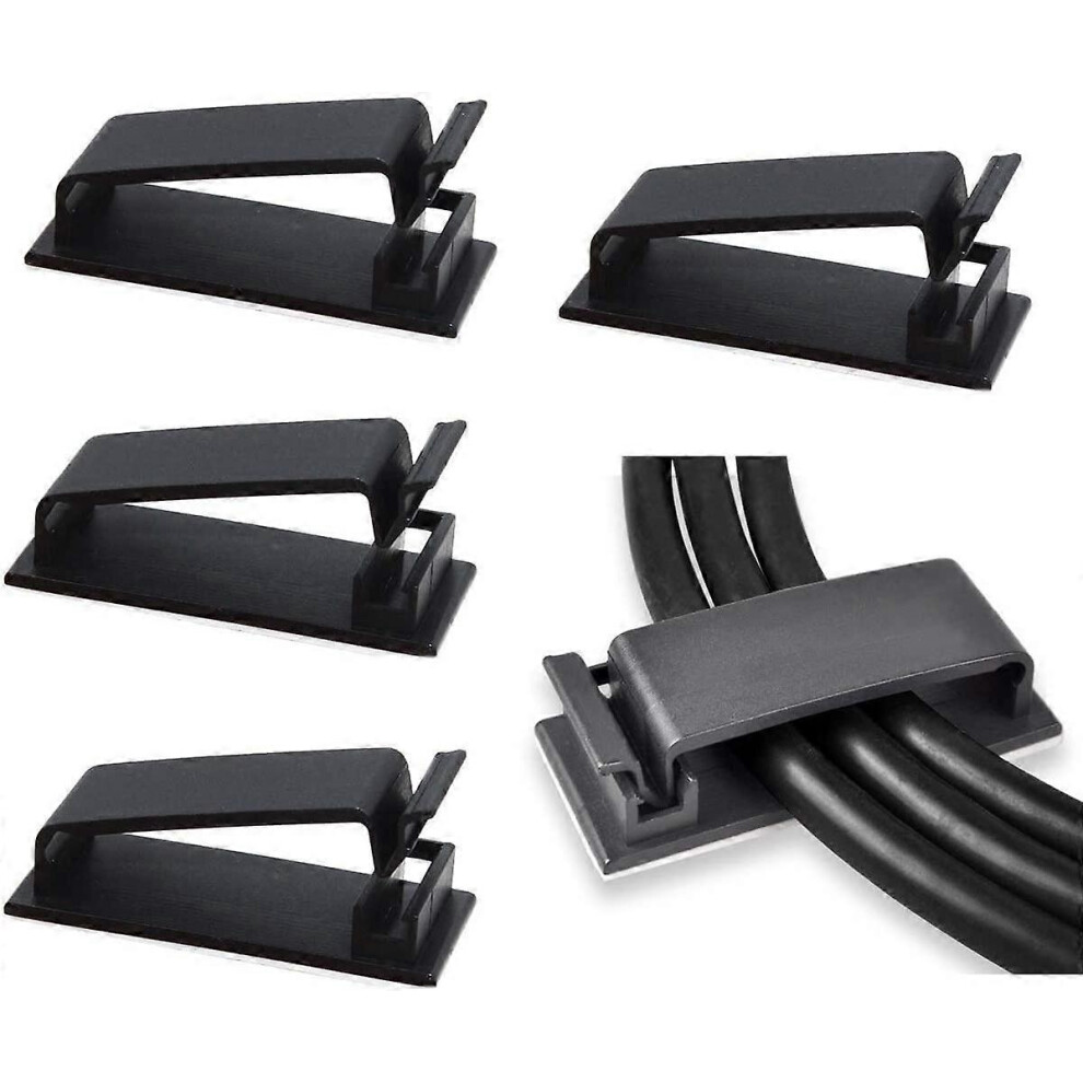 Cable Management, 50Pcs Adhesive Wire Organizer Cable Clips For Ethernet Cables And Cable Management 5286364115238
