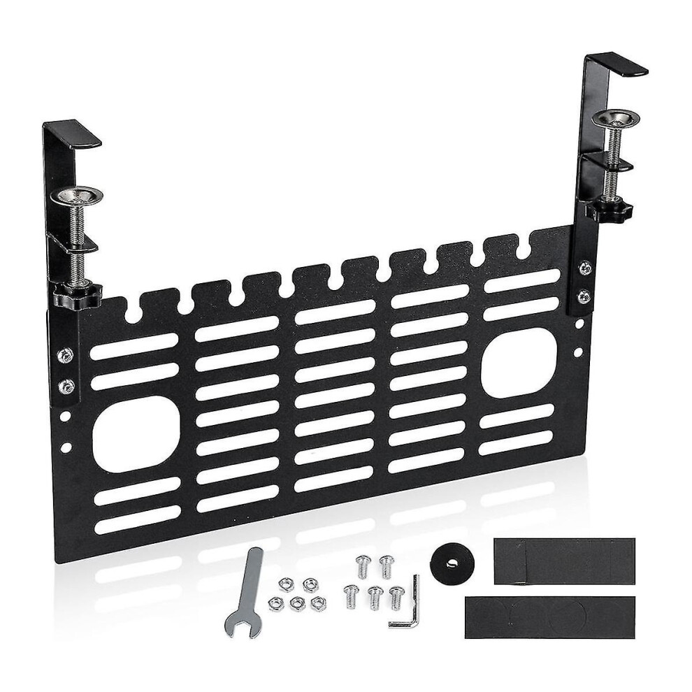 Under Desk Cable Management Rack,Cable Rack With Clamp For Desk Wire Management No Drill,Cable Management Under Desk 5461257328210