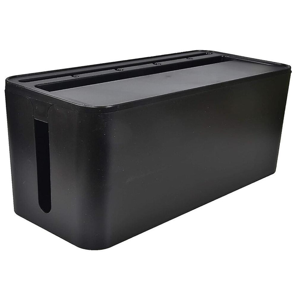 Cable Management Box For Desk Cable Management And Power Strip Box Solutions(Black) Black 7546651123543