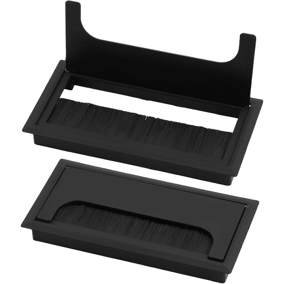 Pieces Cable Management - Desk Cable Management With Opening Cover - Desk Cable Management - Reduces Dust, Prevents Fraying, Rectangular Cable Managem 4351189261444