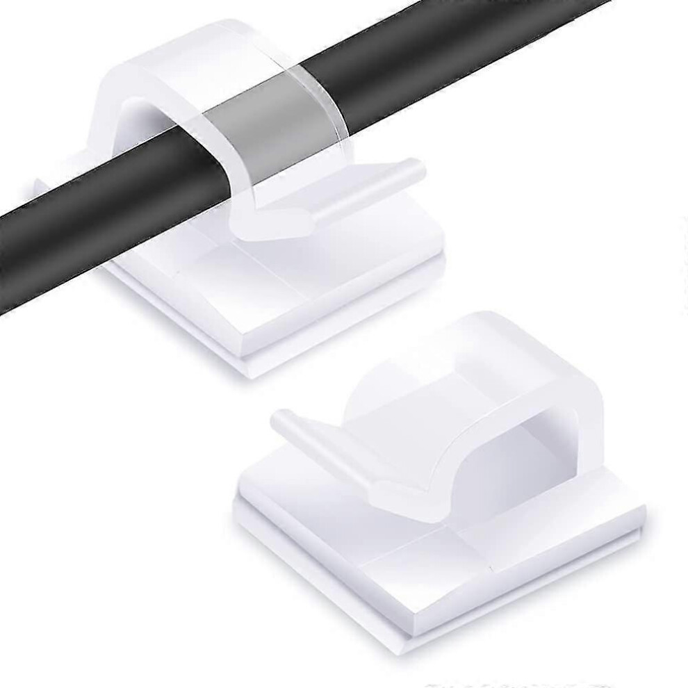 60Pcs Cable Clips, Adhesive Cable Ties, Cable Management, Self-Adhesive Cable Clips, Electric Cable Clips, For Cable Management, Transparent 7429432195956