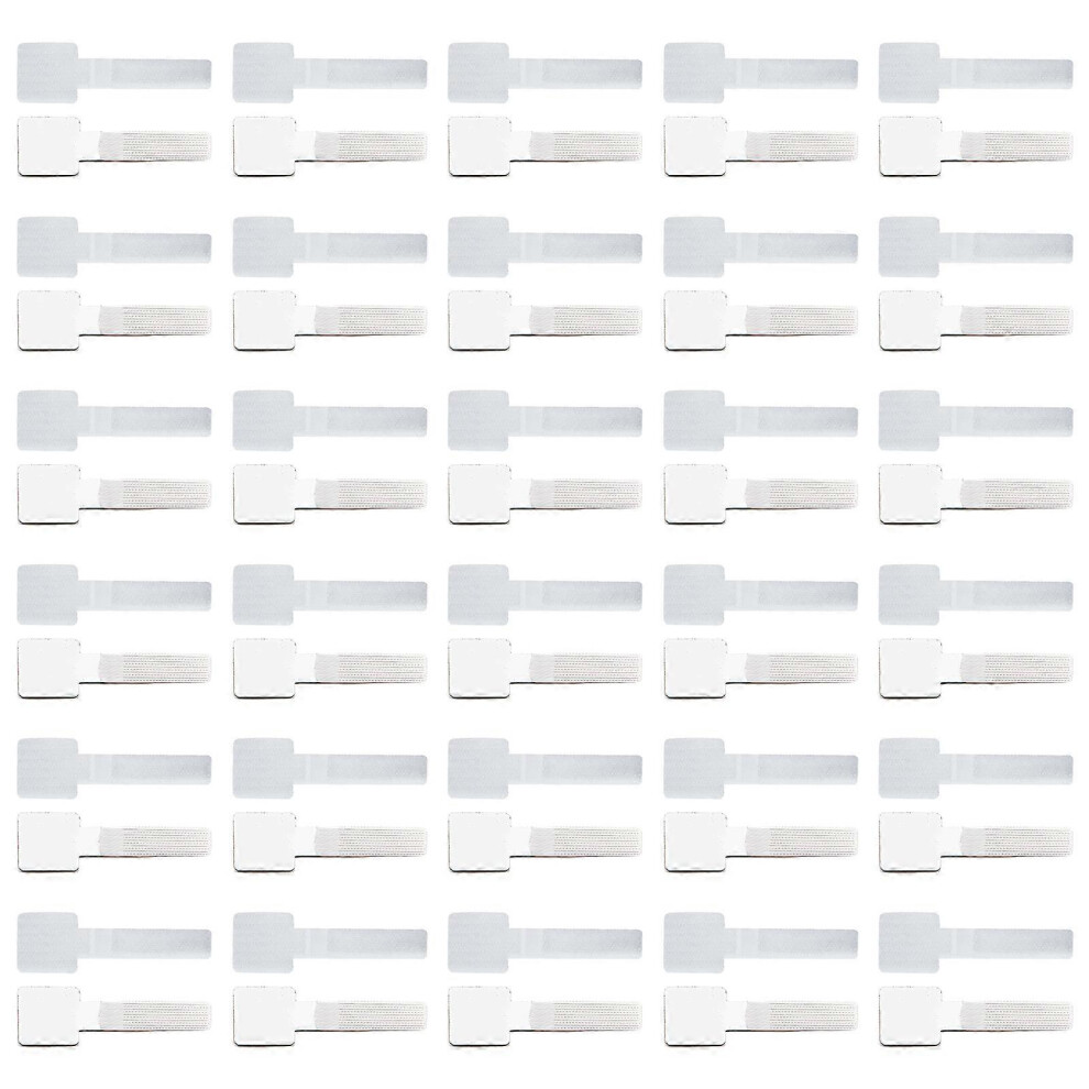 60Pcs Power Cord Storage Cable Manager Adhesive Cord Clips Cable Management Protector For Desktop Managements 4135826413096