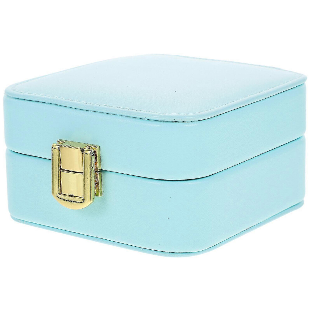 Small Jewelry Organizer Box Portable Jewelry Storage Case Travel Jewelry Storage Box With Mirror