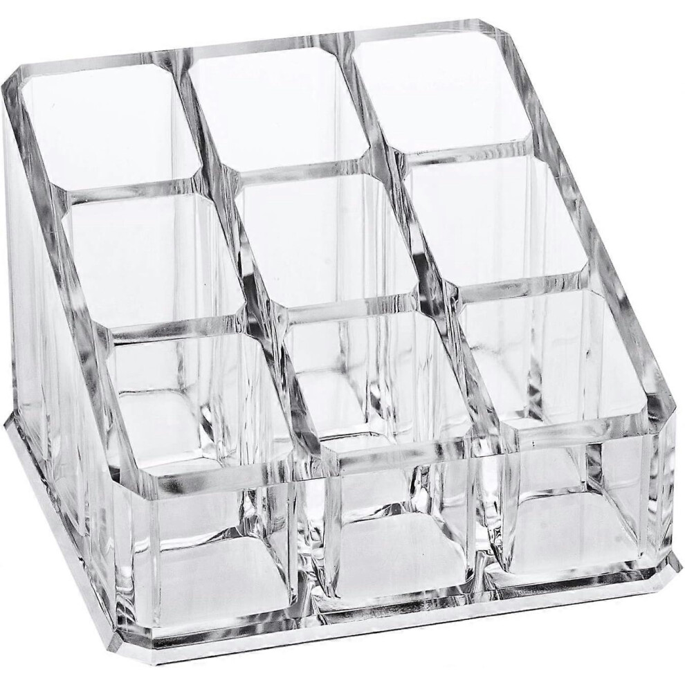 Clear Acrylic Lipstick Holder - Vanity Makeup Organizers and Storage - Transparent Cosmetic Organizer